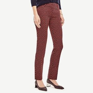 Ann Taylor Devin Fit Printed Pants